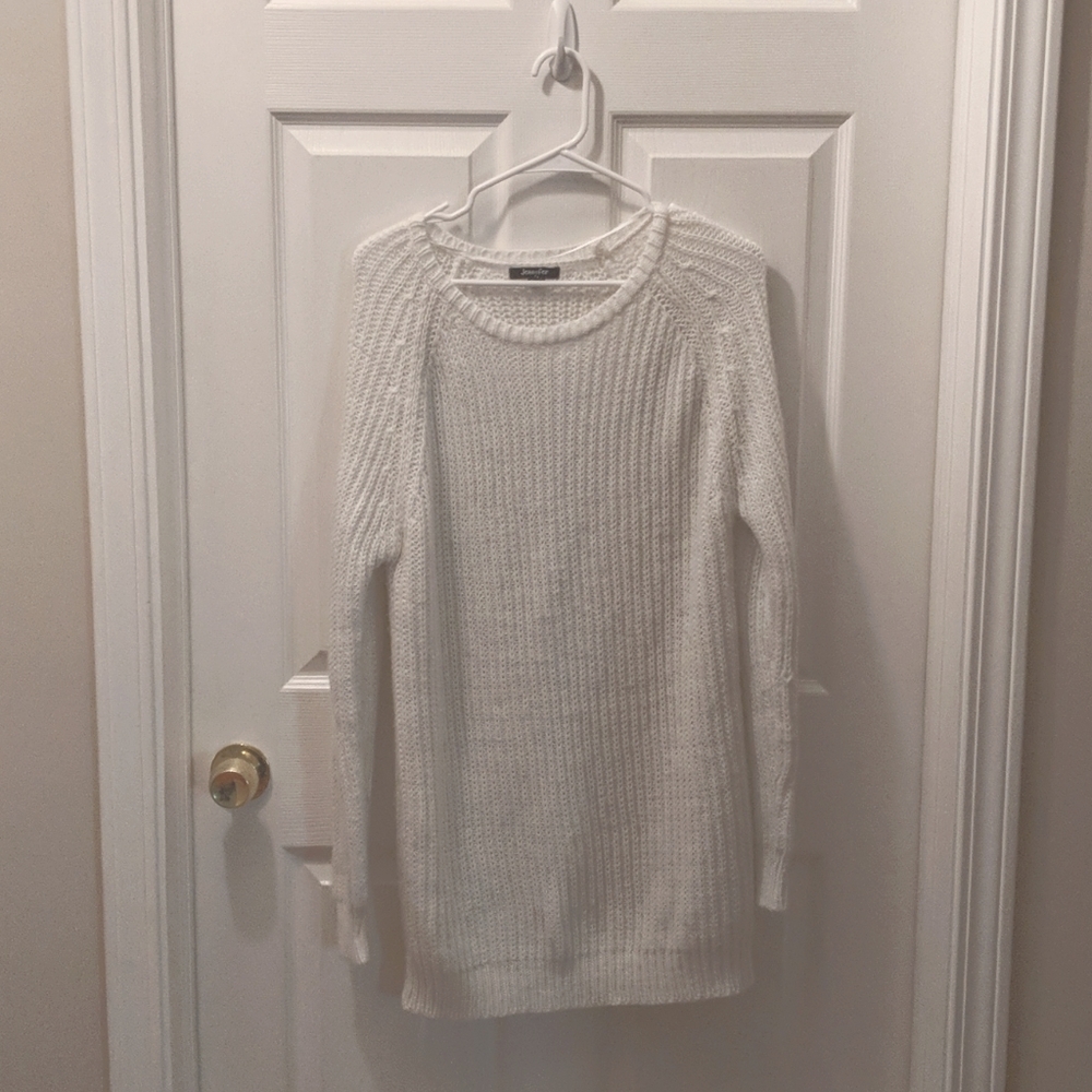 White Jennyfer Sweater Dress